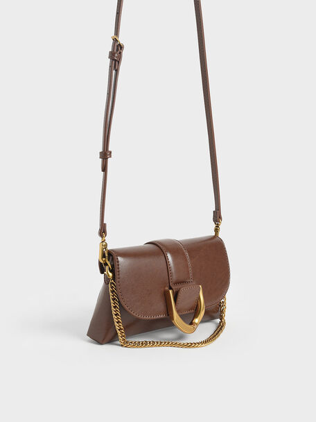 Bolso Crossbody Gabine, Marrón oscuro, hi-res