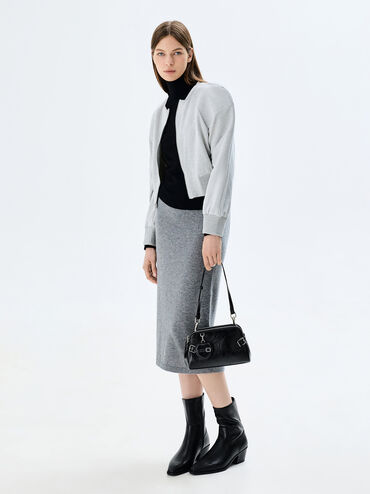Nellie Heart-Charm Shoulder Bag, Noir, hi-res