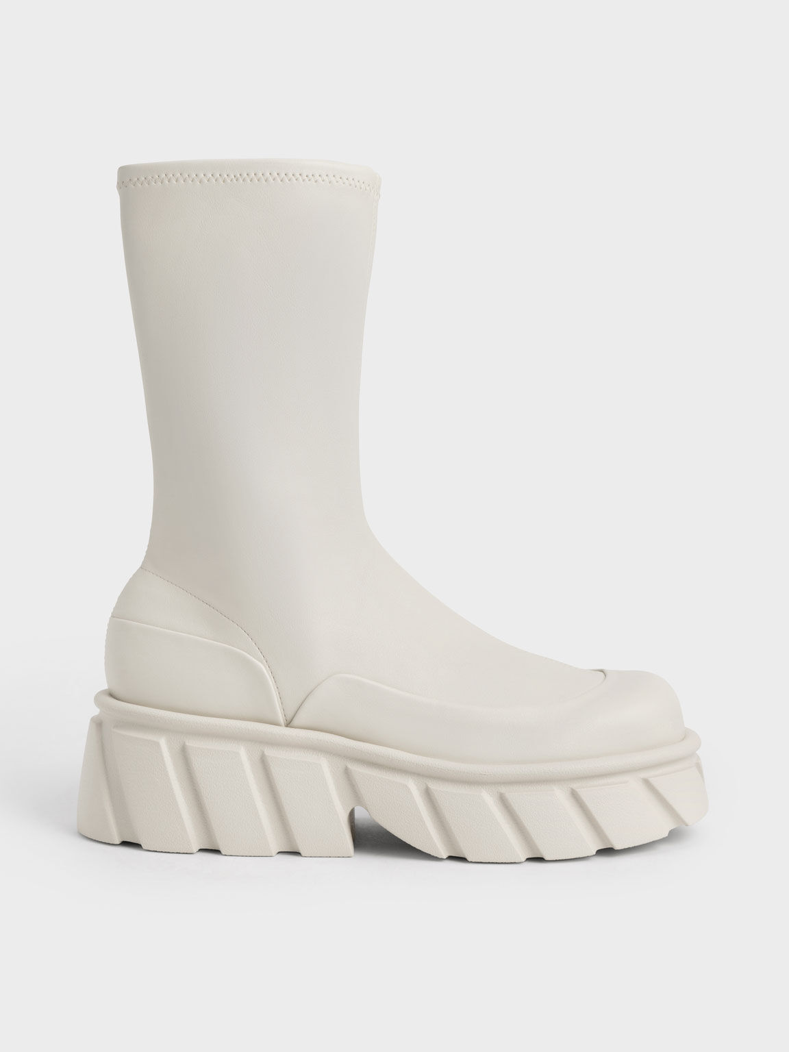 Cream best sale platform boots
