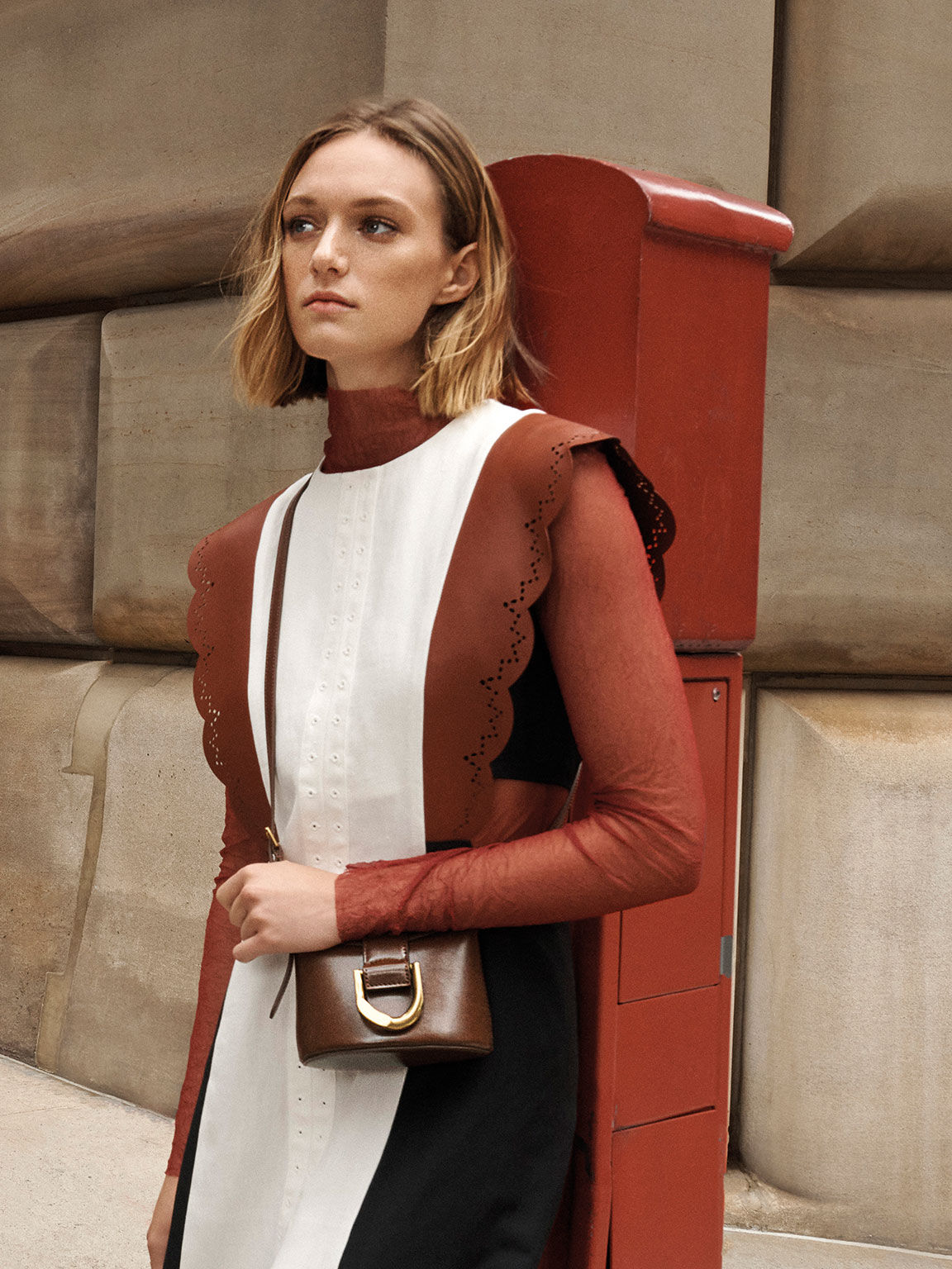Gabine Bucket Bag, Chocolate, hi-res