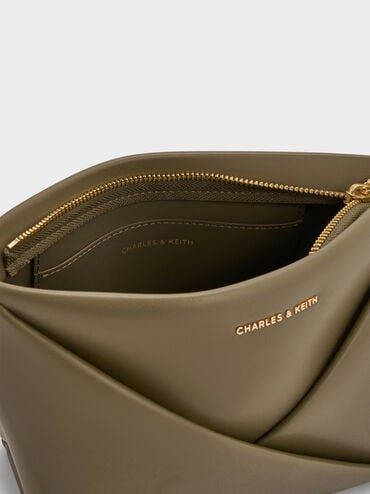 Midori Geometric Crossbody Bag, Deep Olive, hi-res