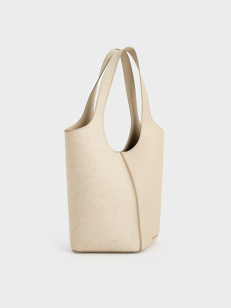 Large Arlys Tote Bag, Beige, hi-res