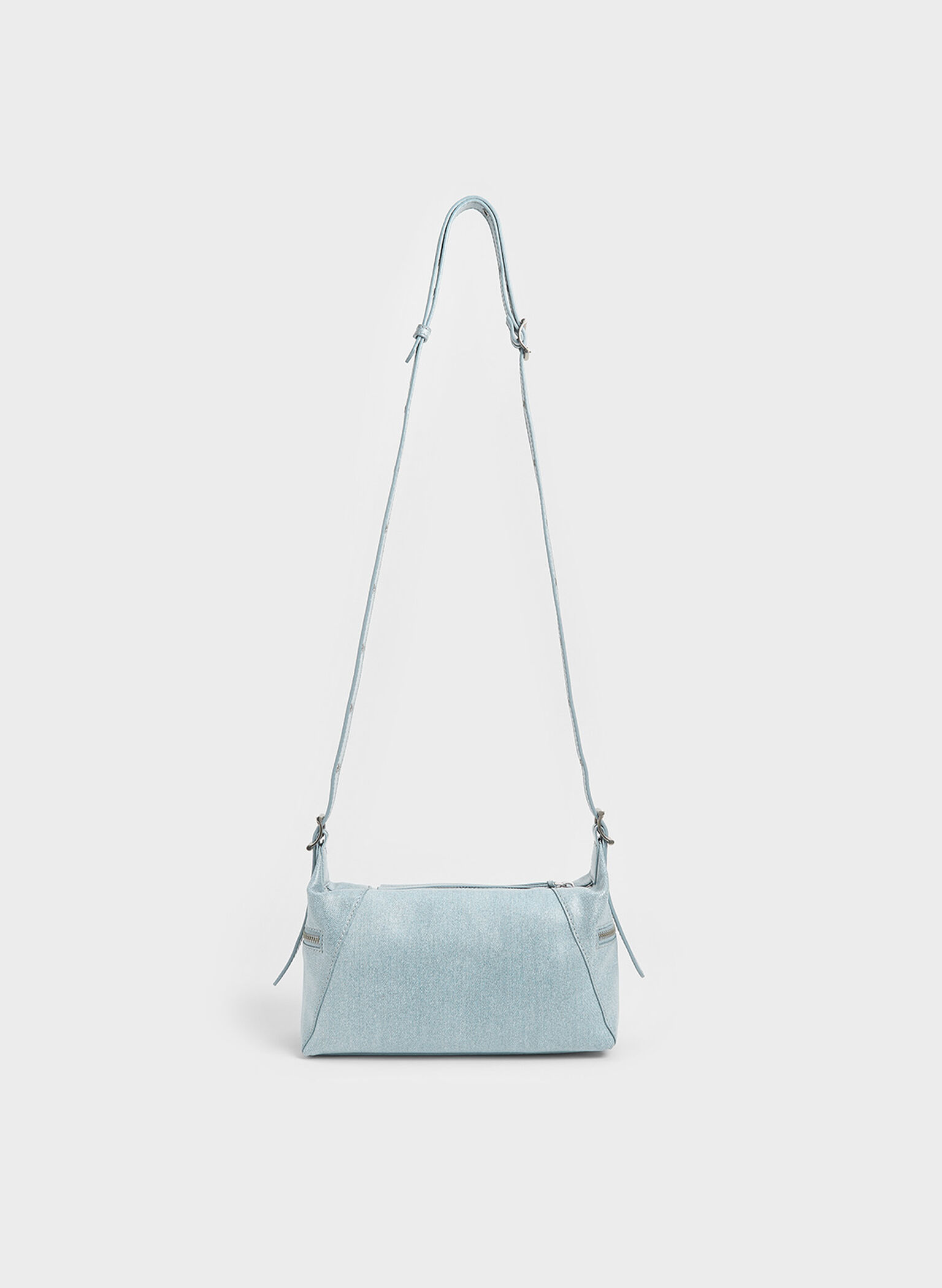 Xylia Denim Shoulder Bag, Denim Blue, hi-res
