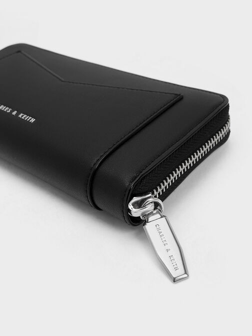 Gaia Zip-Around Wallet, Noir, hi-res