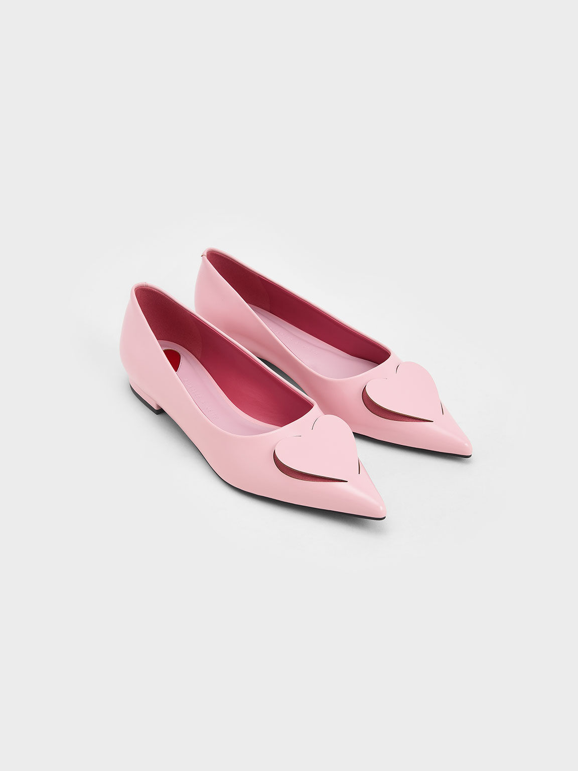 Amora 心型尖頭鞋, 粉紅色, hi-res