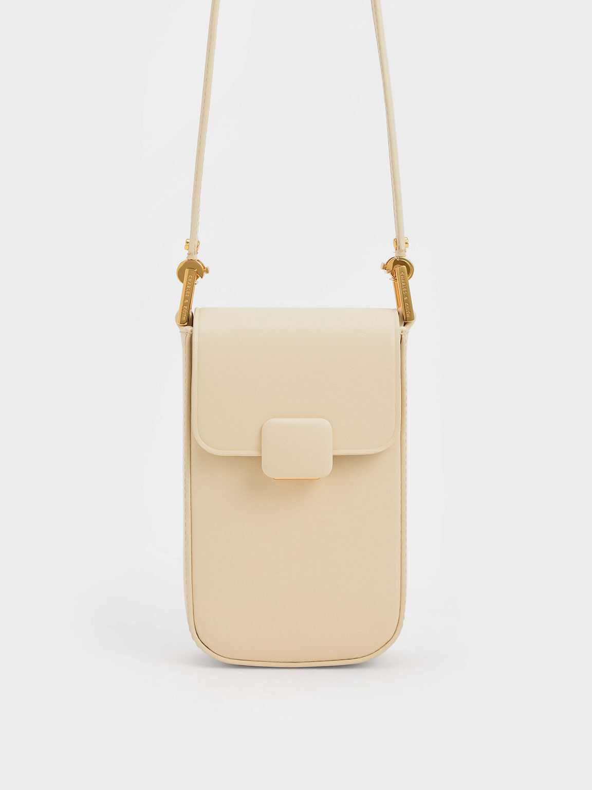 Koa Elongated Wristlet Bag, Beige, hi-res