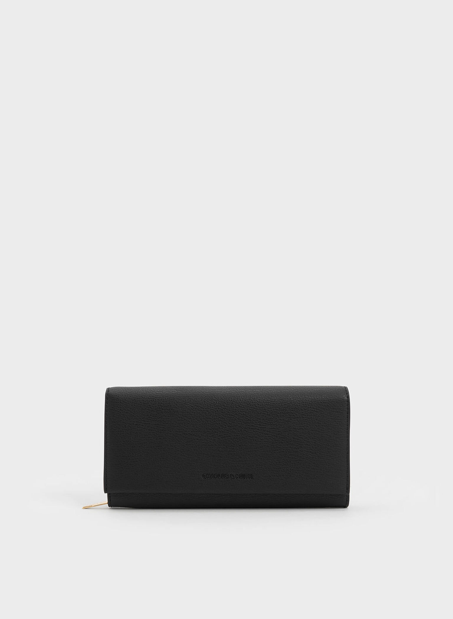 Black Tassel Detail Long Wallet - CHARLES & KEITH LK