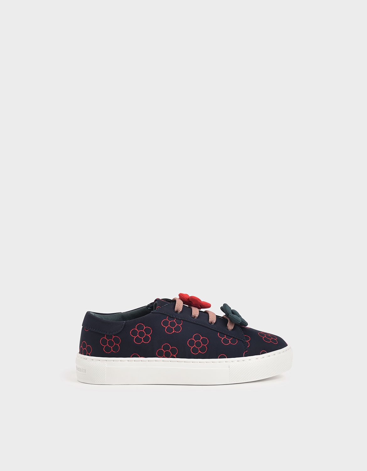 converse floral embellished sneakers