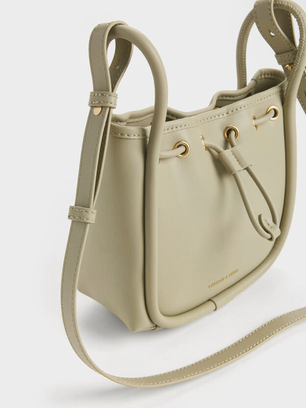 Lyla Tubular Bucket Bag, Pale Olive, hi-res