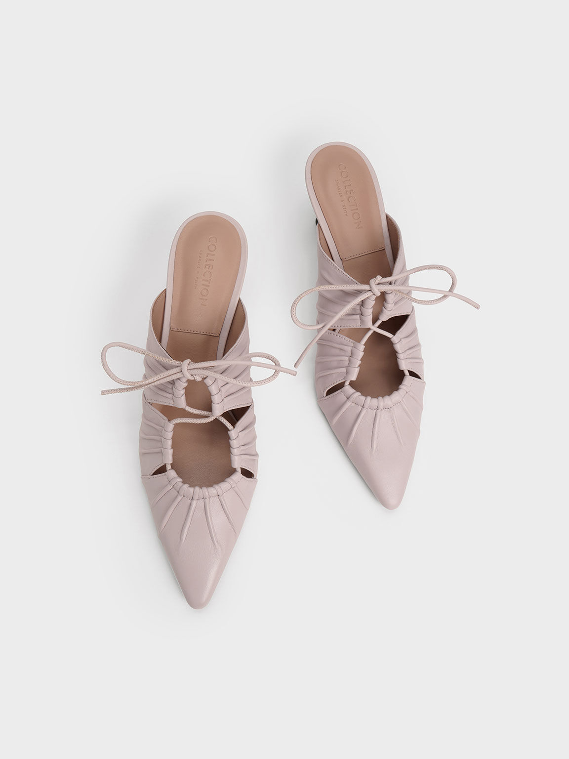 Bow tie flat mules hot sale