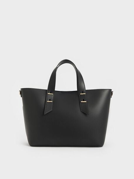 Shania Tote Bag, Black, hi-res