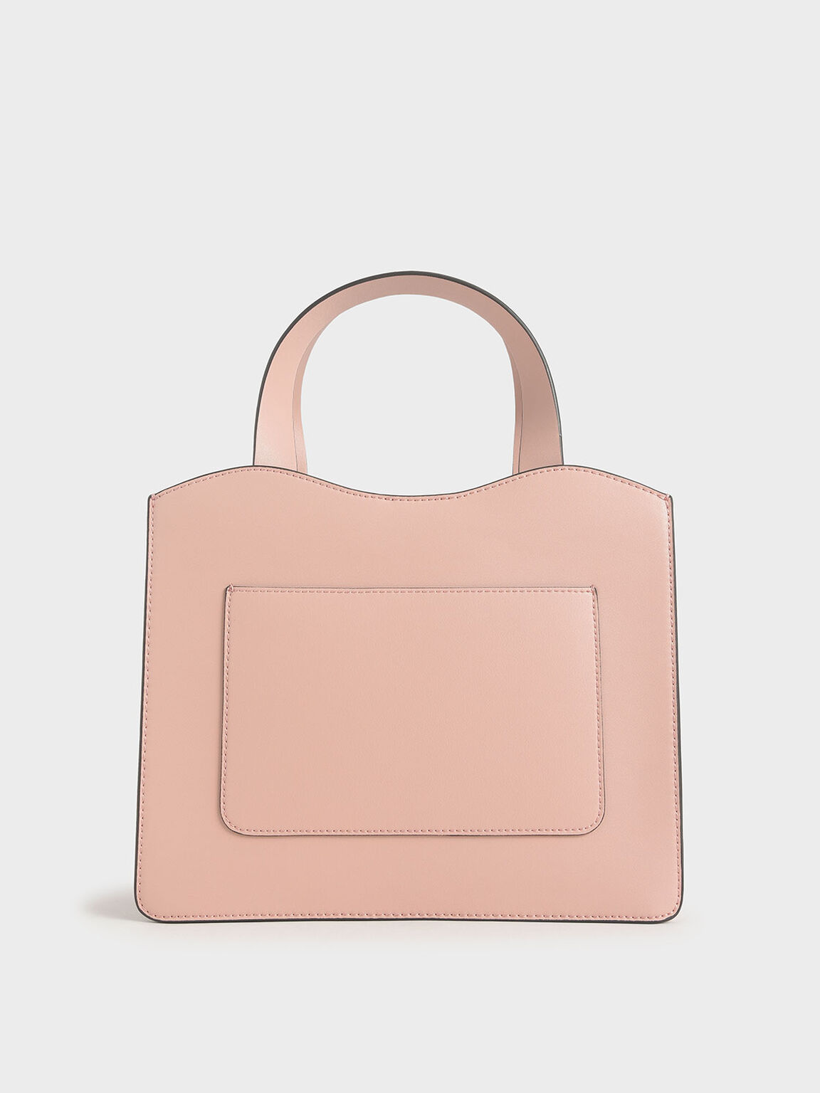 Front Pocket Double Top Handle Bag, Pink, hi-res