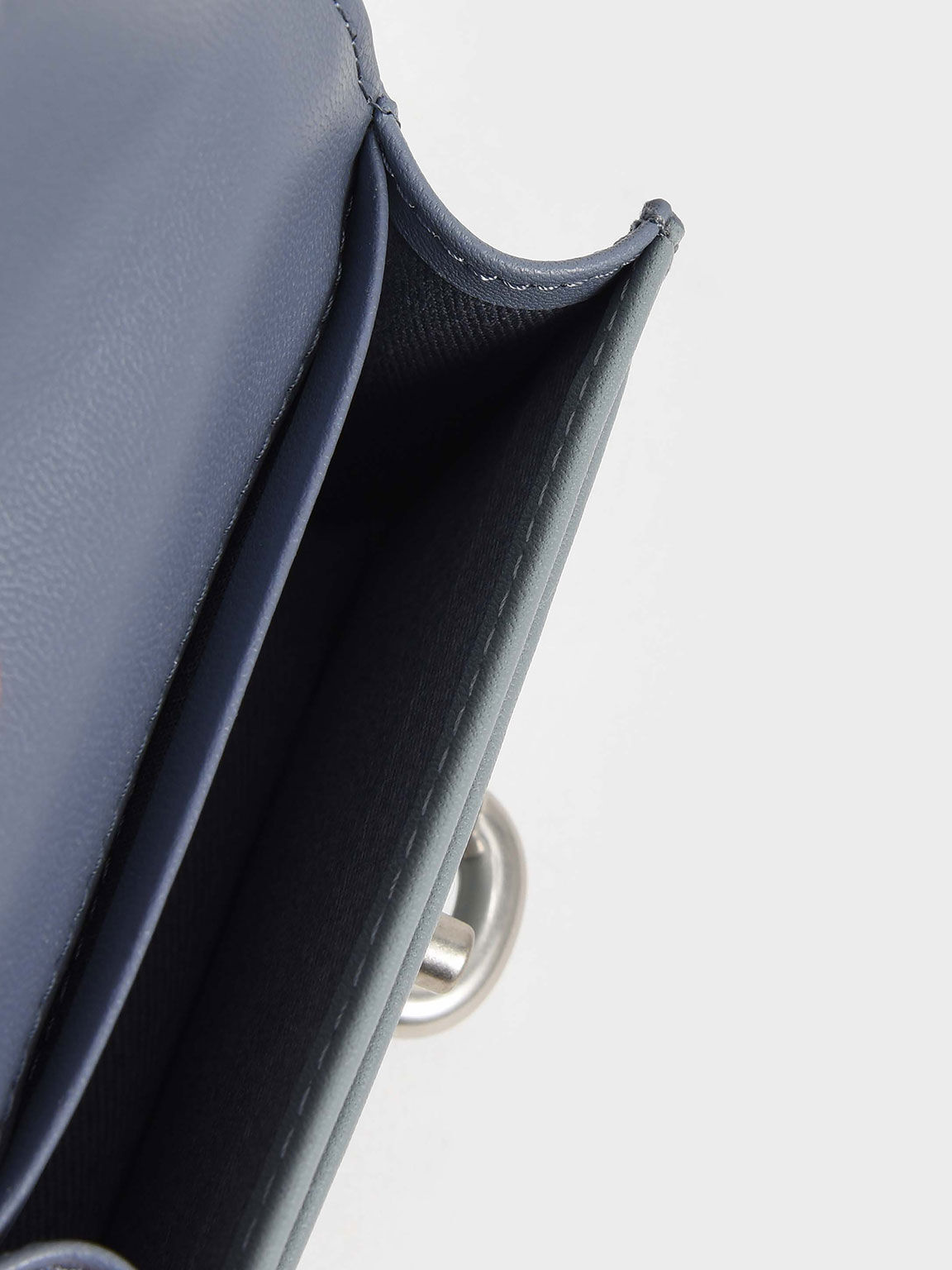 Wren Acrylic Chain Handle Card Holder, Denim Blue, hi-res