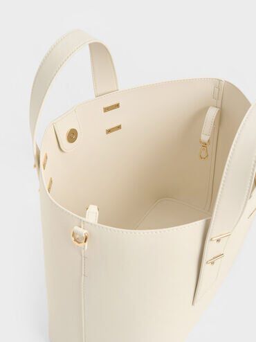 Cream Shania Tote Bag CHARLES KEITH CA