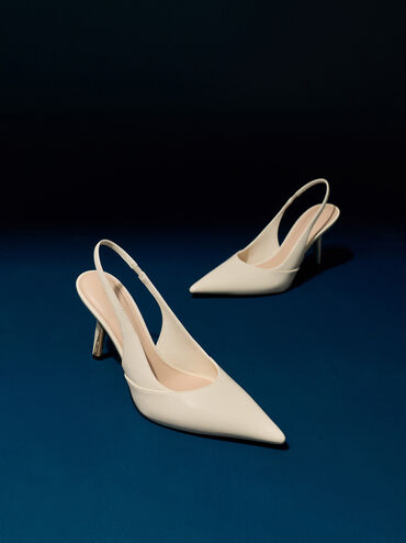 Taylen Slingback Pumps, Beige, hi-res