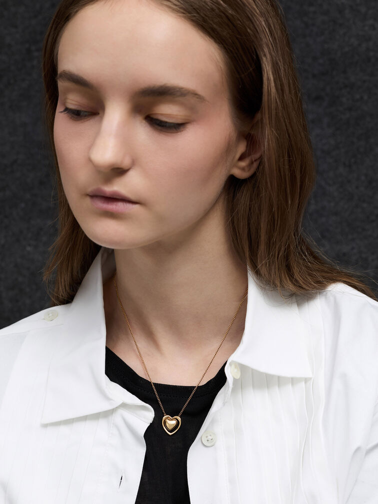 Collier à pendentif en cœur Annalise, Or, hi-res