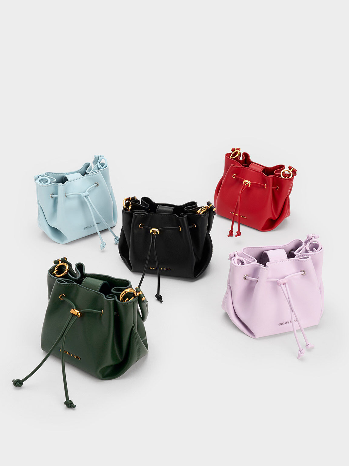 Boaz Drawstring Top Handle Bag, Black, hi-res