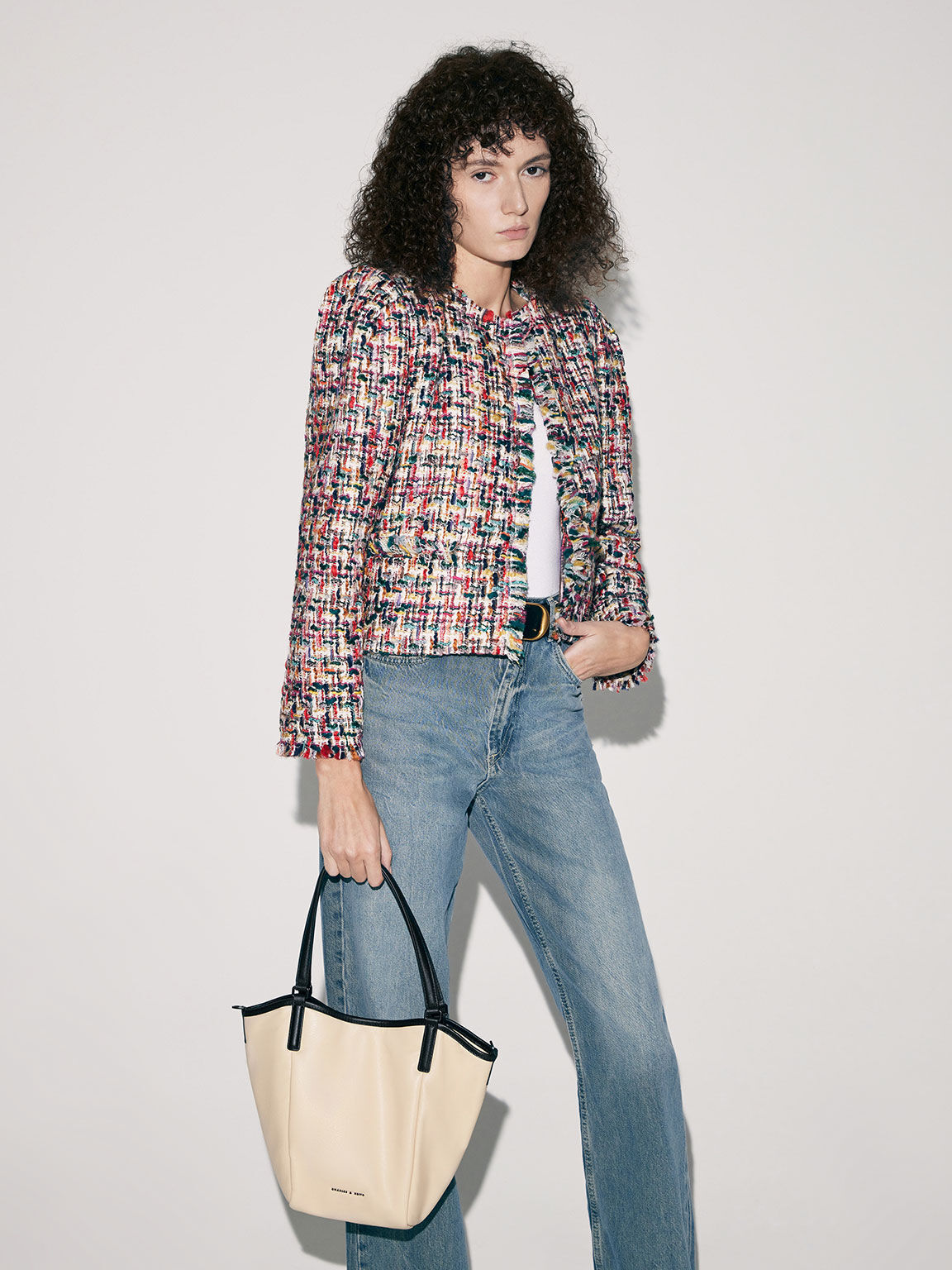 Beige Sianna Slouchy Tote Bag CHARLES KEITH PH