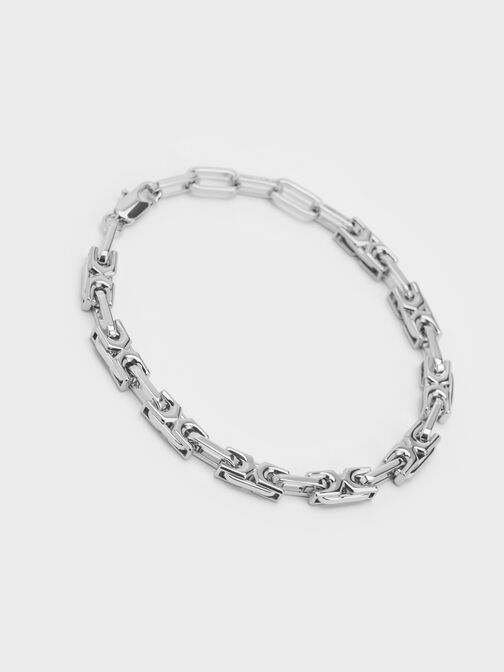Adalyn Interlocking Bracelet, Silver, hi-res