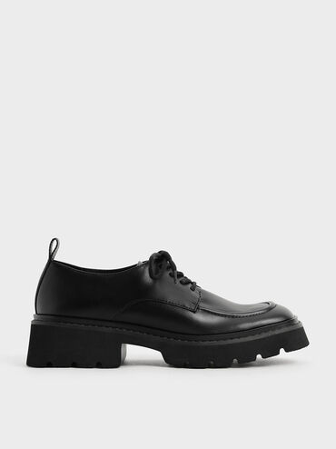 Billie Chunky Brogues, Black, hi-res