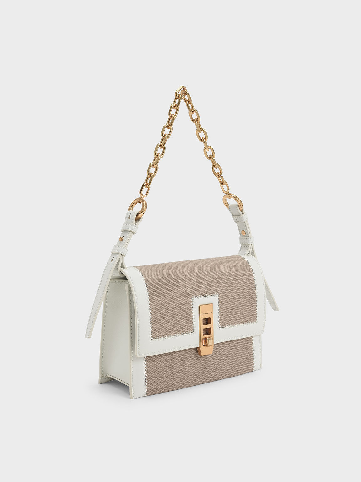 Chain detail turn lock bag Outlet