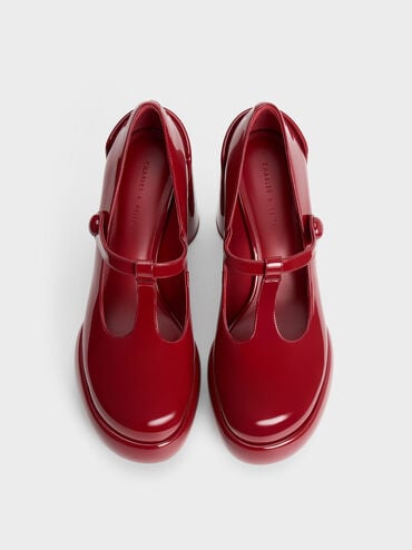 Darcy 粗跟瑪莉珍鞋, 紅色, hi-res