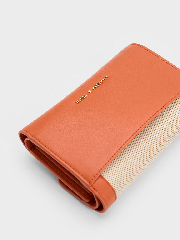 Arley Canvas Wallet, Orange, hi-res