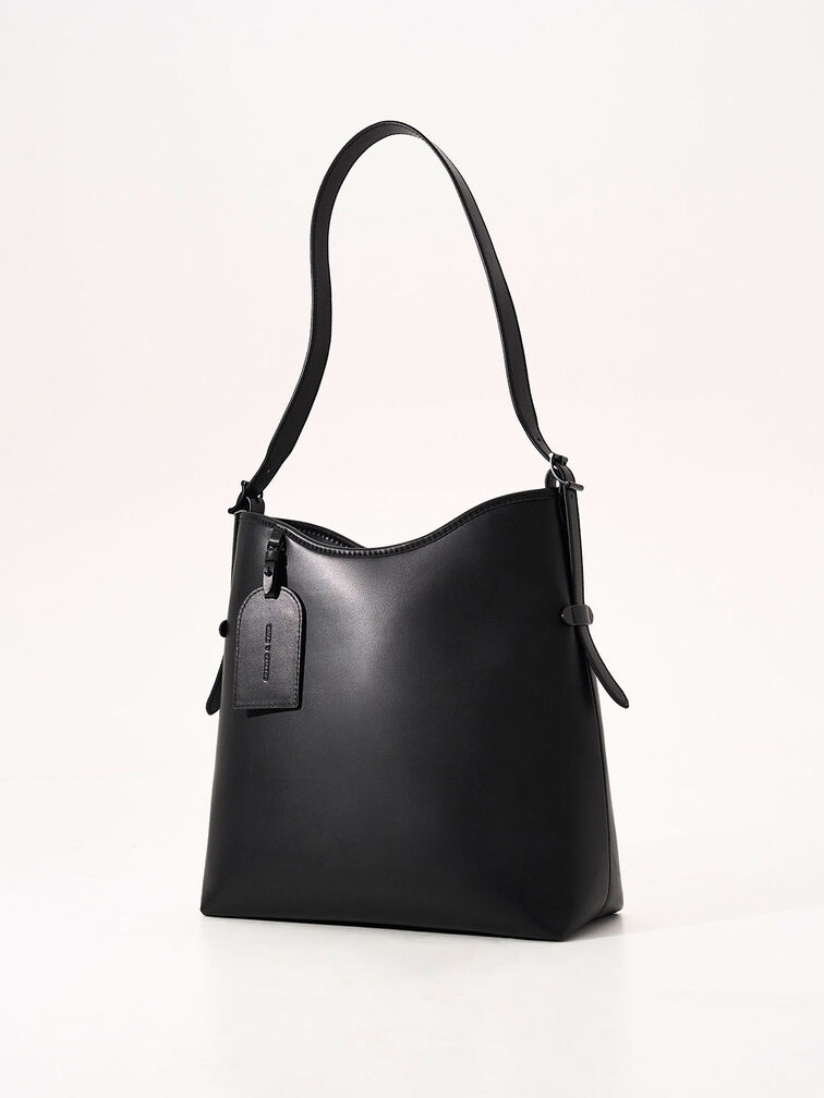 Longchamp Nylon Hobo Bag - Black Hobos, Handbags - WL826315