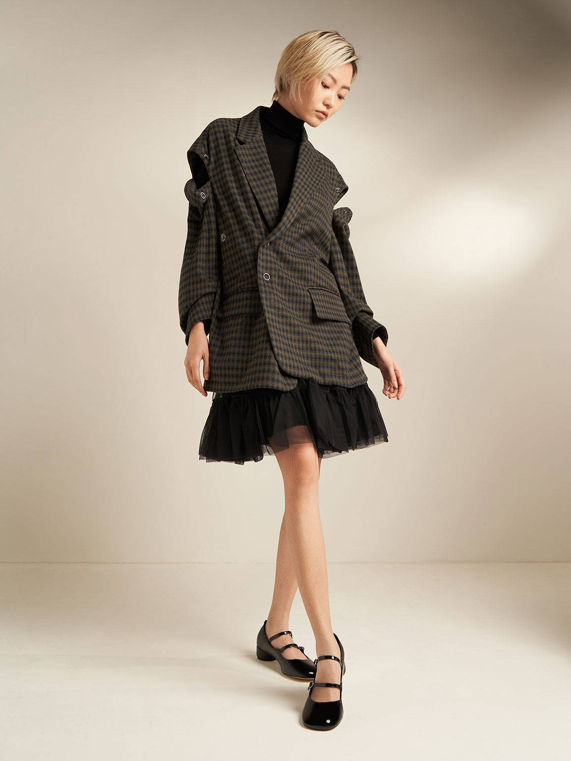 雙帶瑪莉珍鞋(黑色) | 特價- CHARLES & KEITH MO