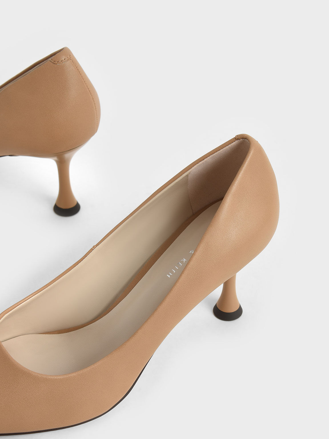 Spool Heel Pumps, Camel, hi-res
