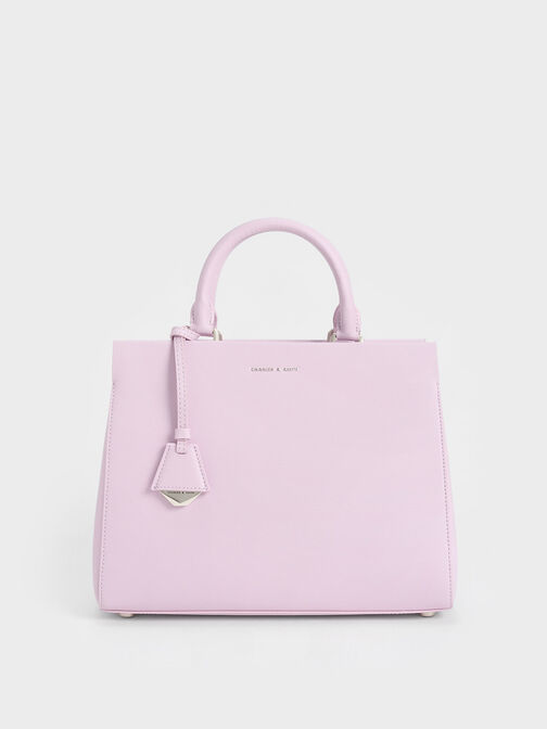 Mirabelle Structured Handbag, Lilac, hi-res