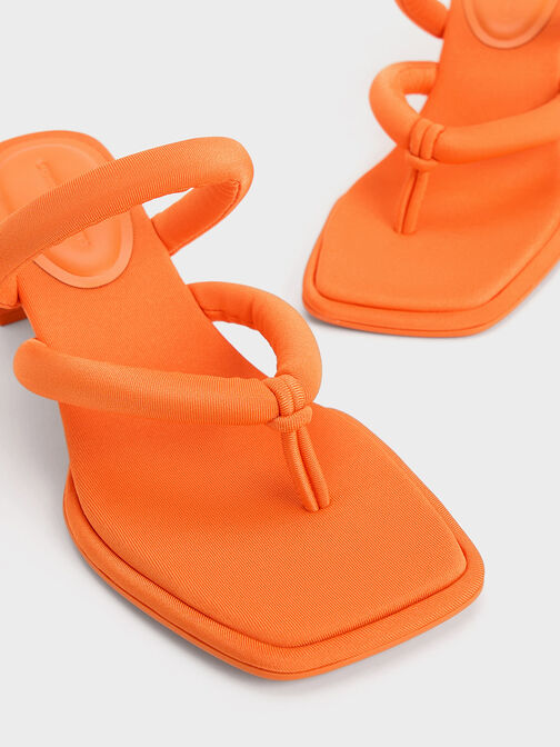 Toni 夾腳高跟拖鞋, 橘色, hi-res