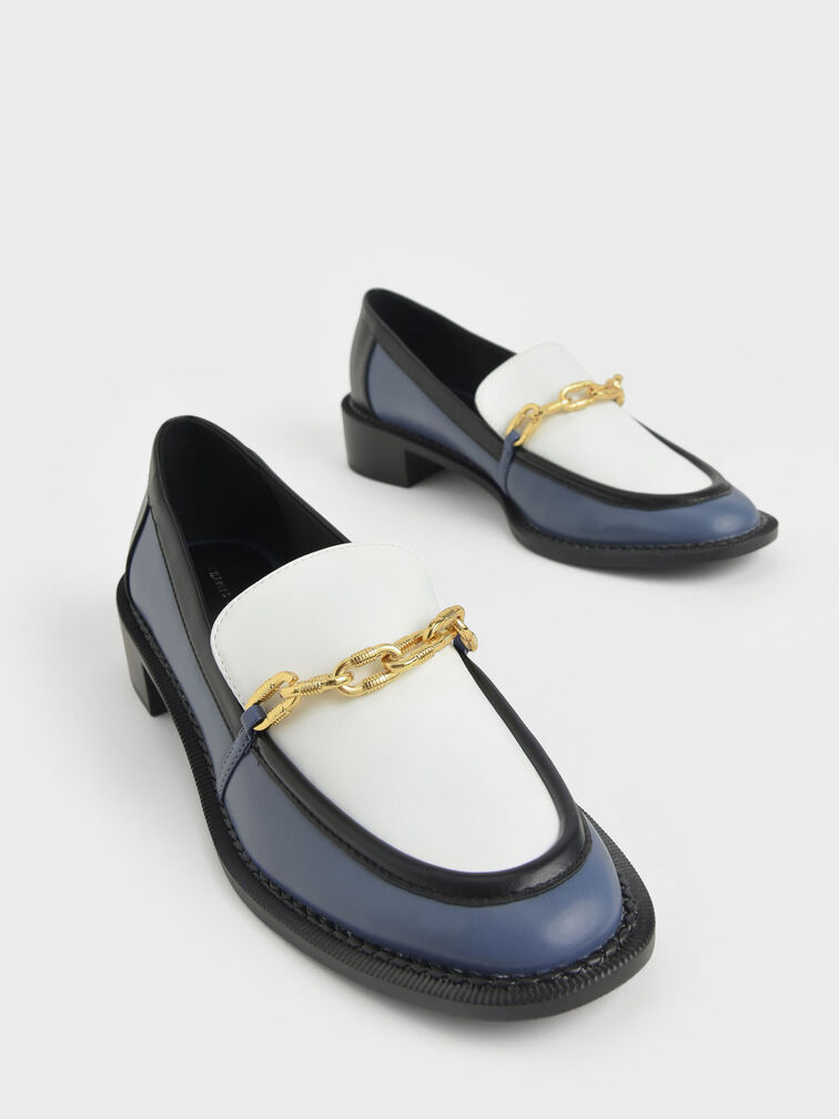 Chunky Chain Link Loafers, Multi, hi-res