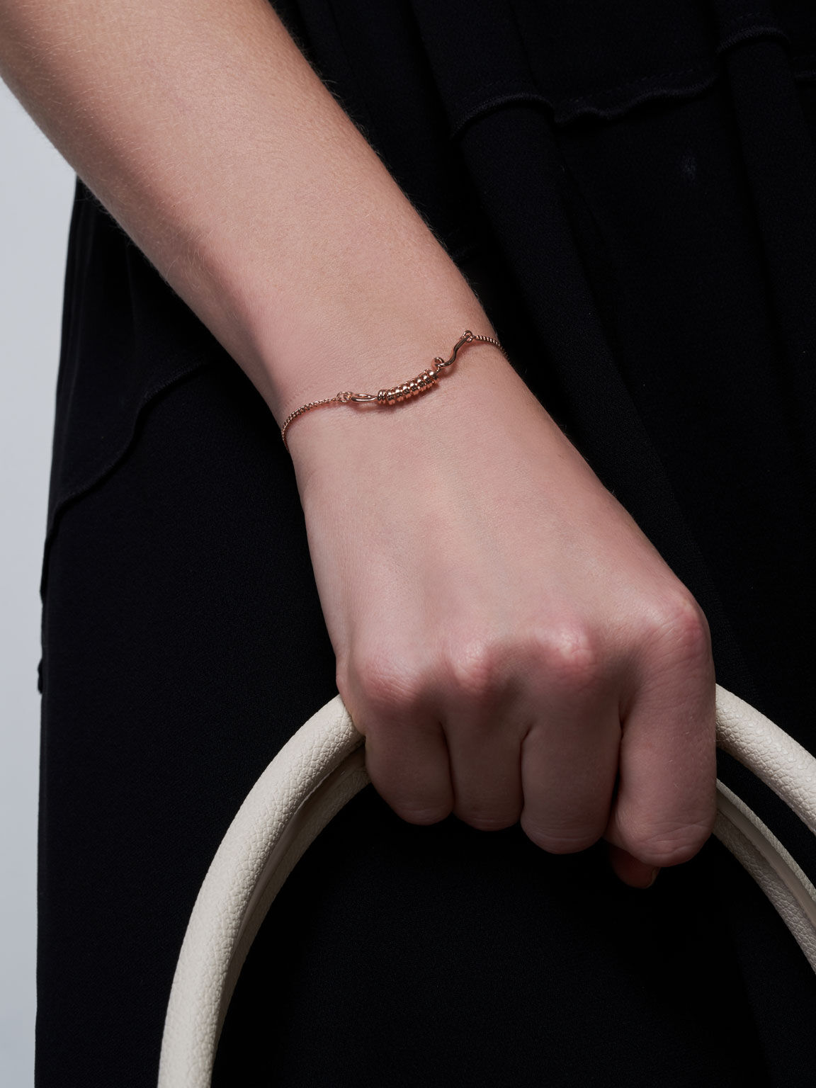 Open Cuff Twist Bracelet, Rose Gold, hi-res