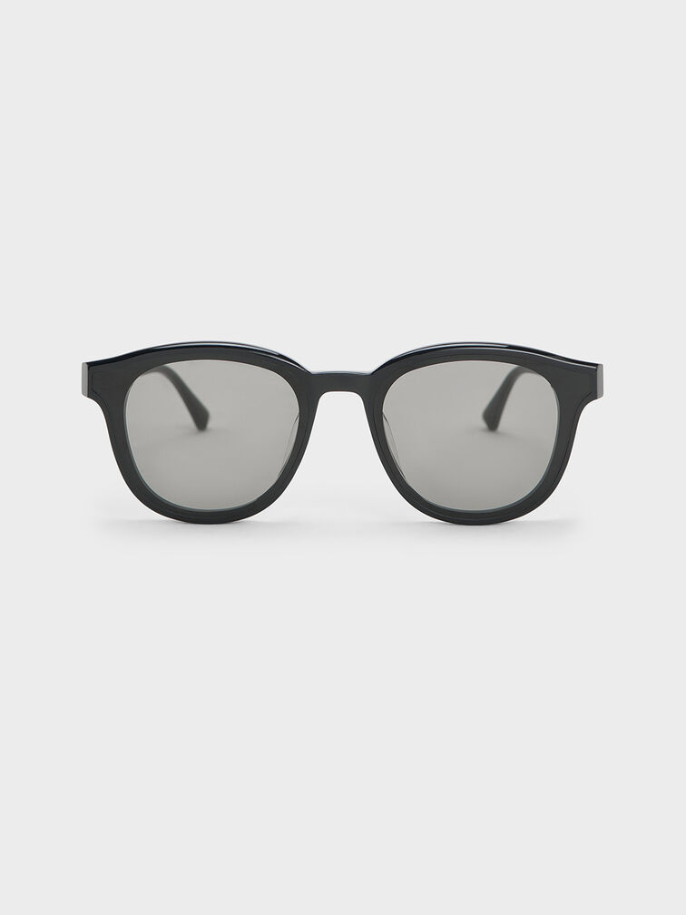 Gafas de sol ovaladas Violette, Negro, hi-res
