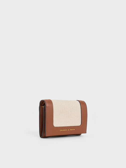 Daylla Canvas Wallet, Tan, hi-res