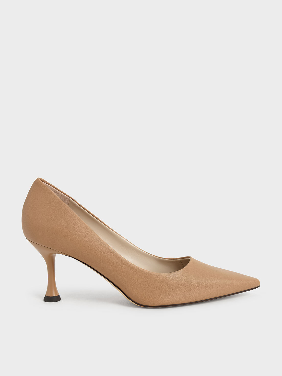 Spool Heel Pumps, Camel, hi-res