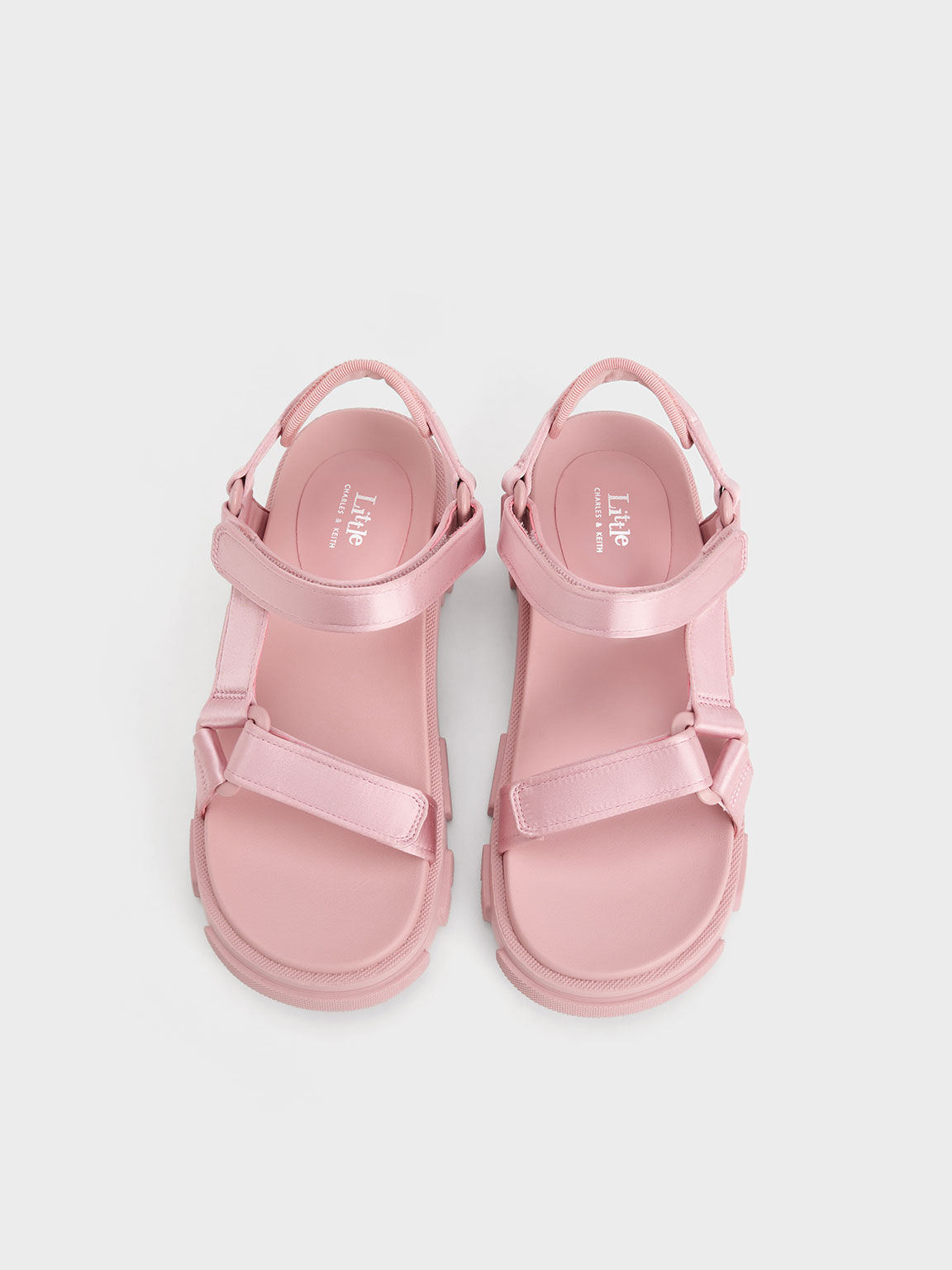 Pink Girls Satin Sports Sandals CHARLES KEITH SG