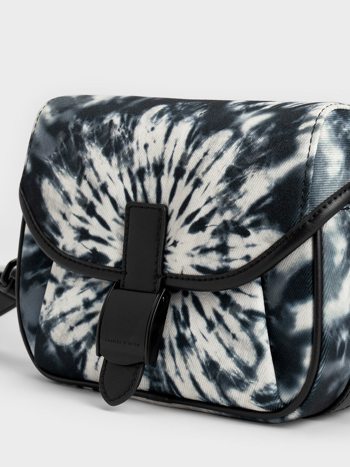 Altea Denim Belted Crossbody Bag, Dark Grey, hi-res
