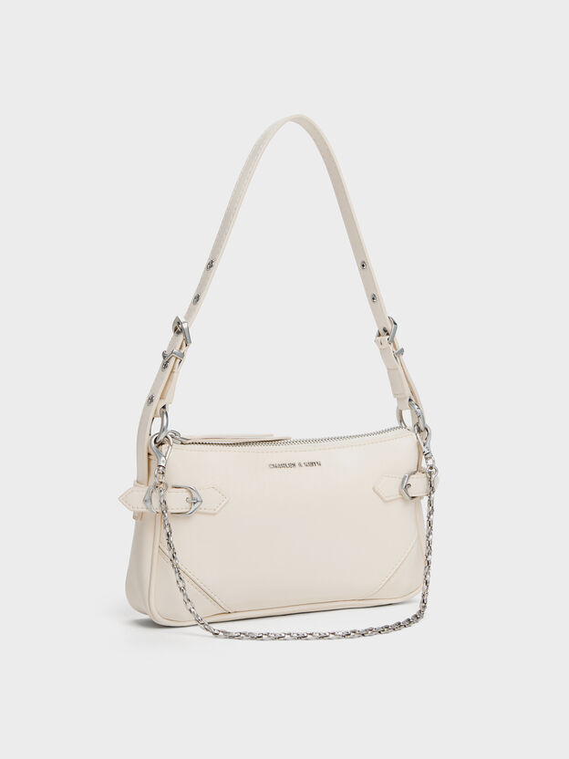 Antonella Chain-Strap Crossbody Bag, Cream, hi-res