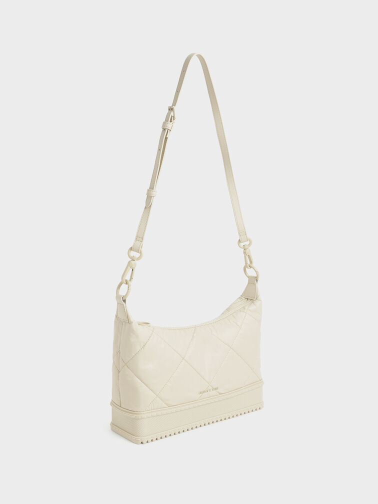 Puffy Shoulder Bag, Chalk, hi-res