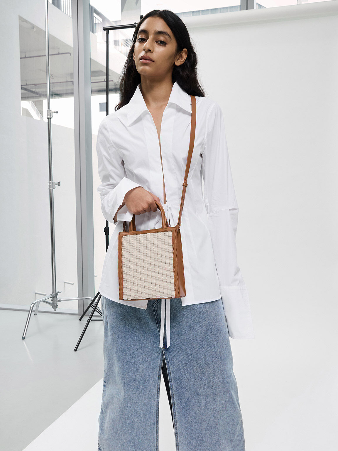 Charles and keith woven bag 2025
