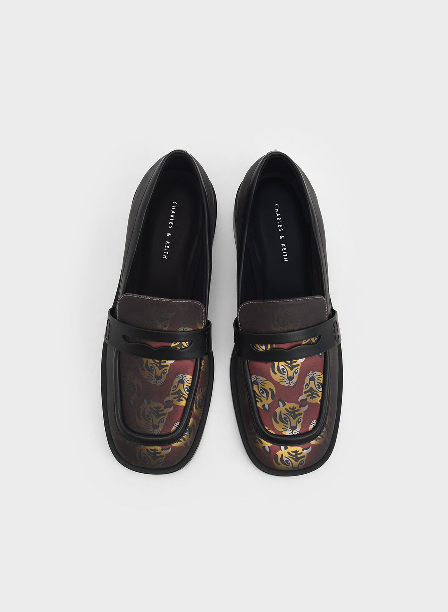 Antonia Heat-Reactive Penny Loafers, Black, hi-res