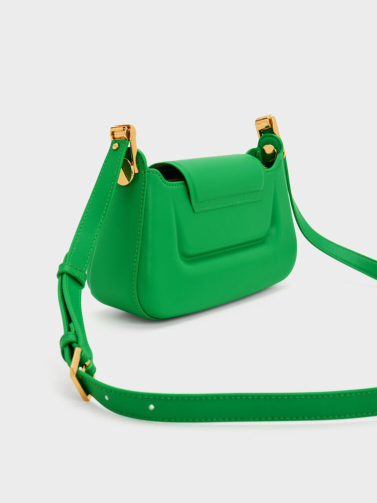 Koa Push-Lock Top Handle Bag, Green, hi-res