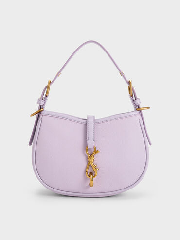 Thessaly Metallic Accent Bag, Lilac, hi-res