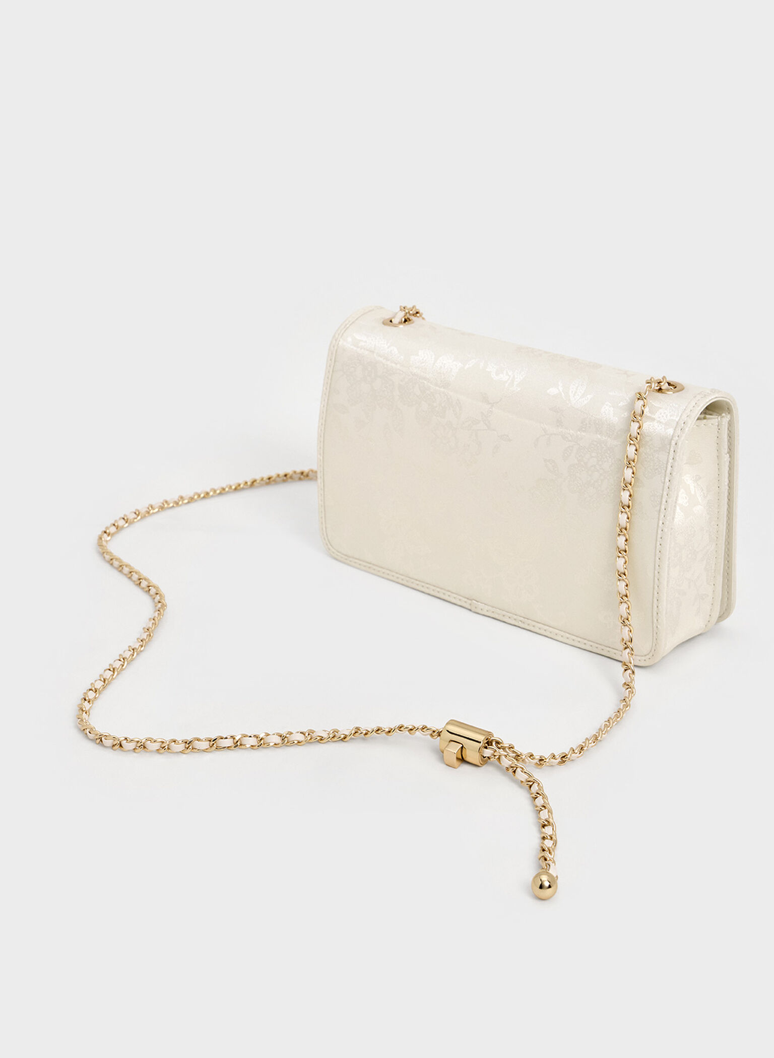 Jacquard Mini Bag, Cream, hi-res