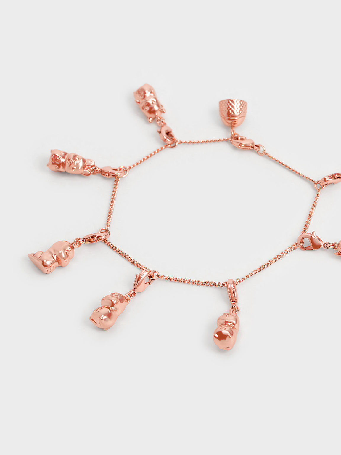Chain Bracelet, Rose Gold, hi-res