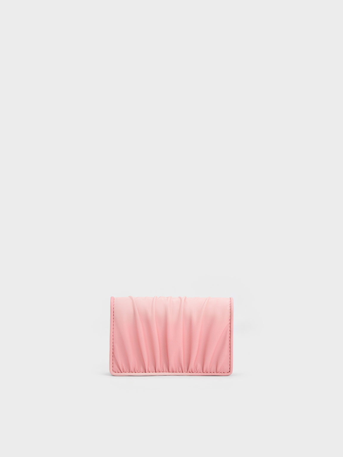 Aldora Ruched Cardholder, Light Pink, hi-res
