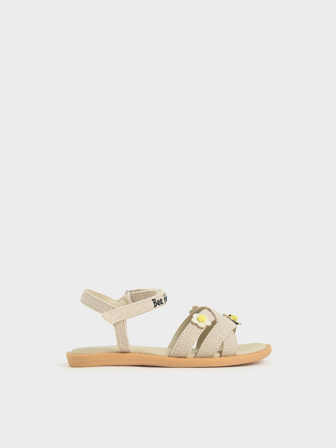 The Purpose Collection - Girls' Bee Flat Sandals, Beige, hi-res