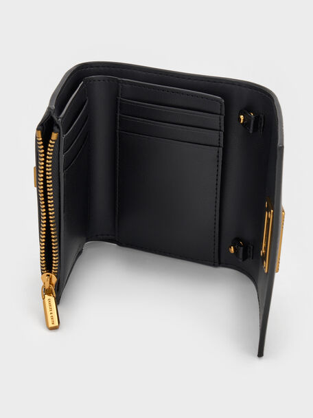 Edna 短夾, 黑色, hi-res